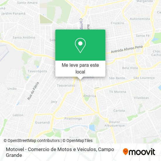 Motovel - Comercio de Motos e Veiculos mapa