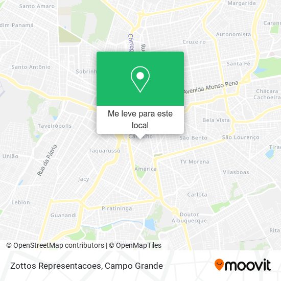 Zottos Representacoes mapa