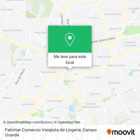 Fabimar Comercio Varejista de Lingerie mapa