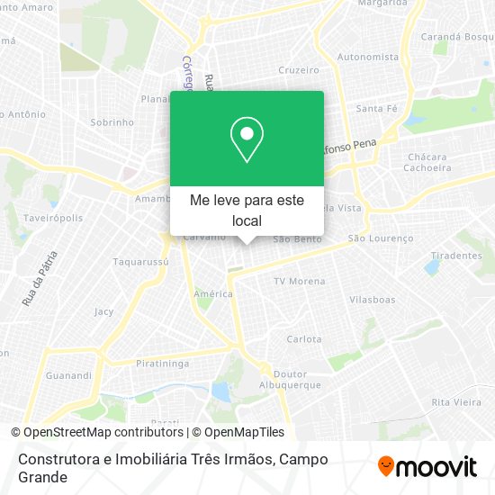 Construtora e Imobiliária Três Irmãos mapa