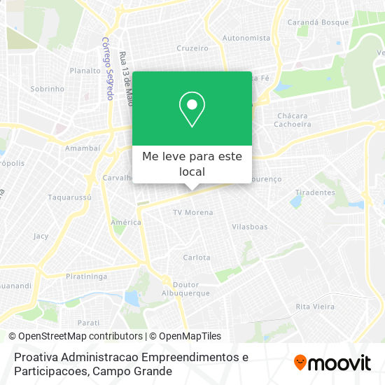 Proativa Administracao Empreendimentos e Participacoes mapa