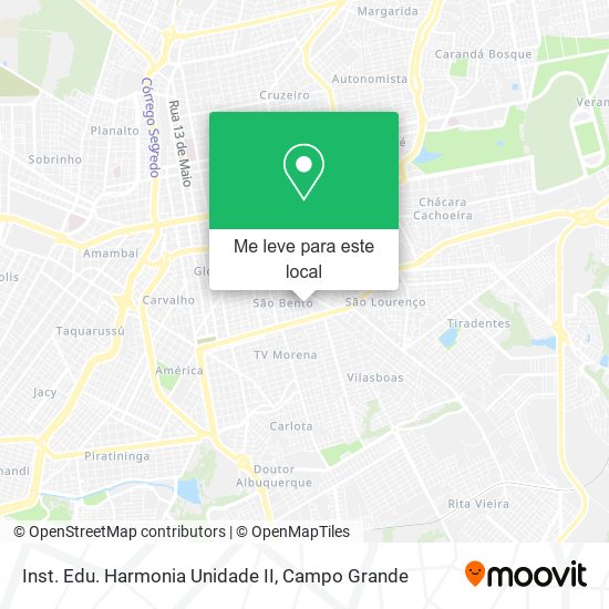 Inst. Edu. Harmonia Unidade II mapa