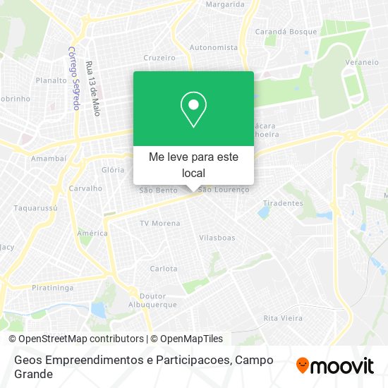 Geos Empreendimentos e Participacoes mapa