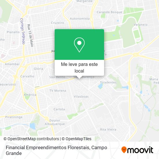 Financial Empreendimentos Florestais mapa