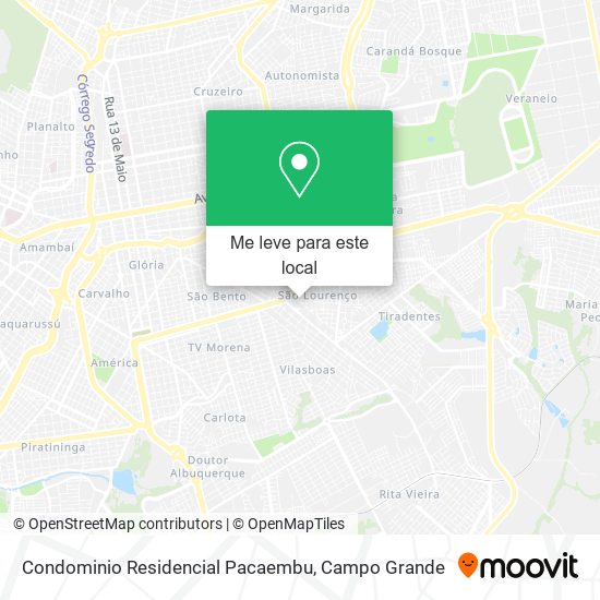 Condominio Residencial Pacaembu mapa