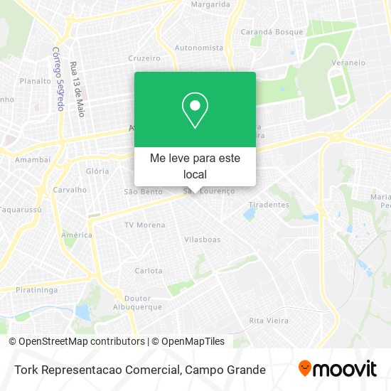 Tork Representacao Comercial mapa