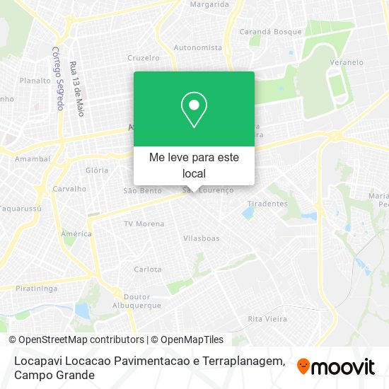 Locapavi Locacao Pavimentacao e Terraplanagem mapa