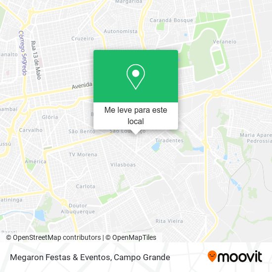 Megaron Festas & Eventos mapa