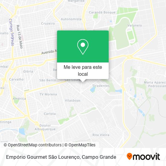 Empório Gourmet São Lourenço mapa