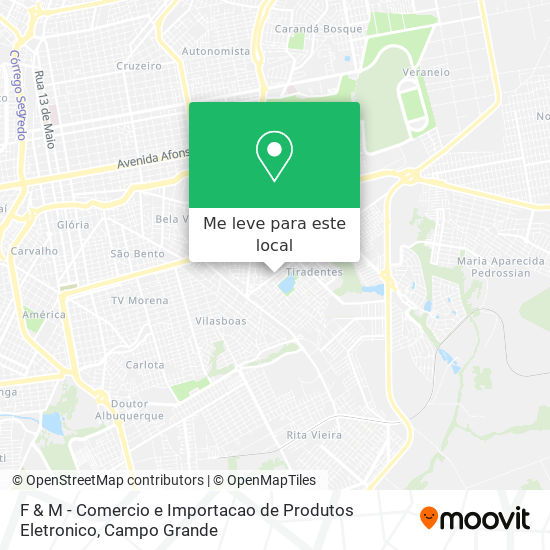 F & M - Comercio e Importacao de Produtos Eletronico mapa