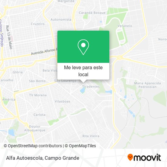 Alfa Autoescola mapa