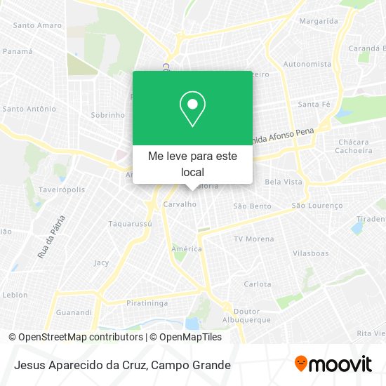 Jesus Aparecido da Cruz mapa