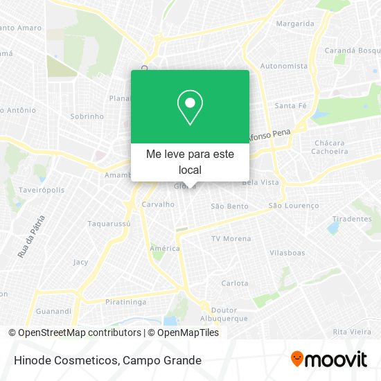 Hinode Cosmeticos mapa