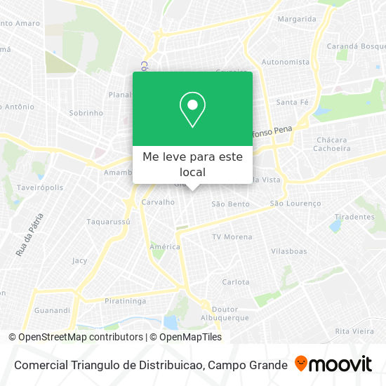 Comercial Triangulo de Distribuicao mapa