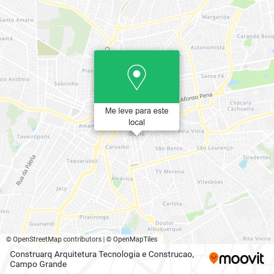 Construarq Arquitetura Tecnologia e Construcao mapa