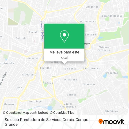 Solucao Prestadora de Servicos Gerais mapa