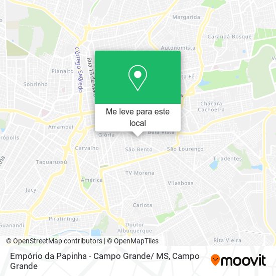 Empório da Papinha - Campo Grande/ MS mapa