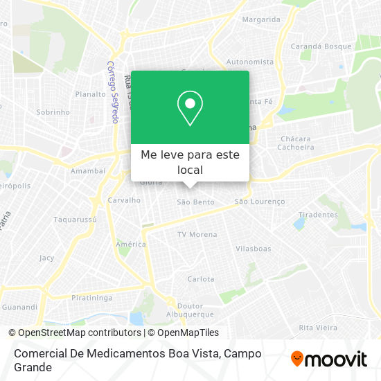 Comercial De Medicamentos Boa Vista mapa