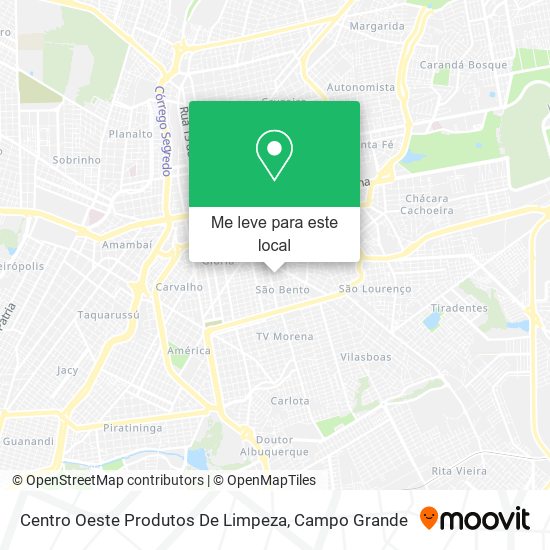 Centro Oeste Produtos De Limpeza mapa