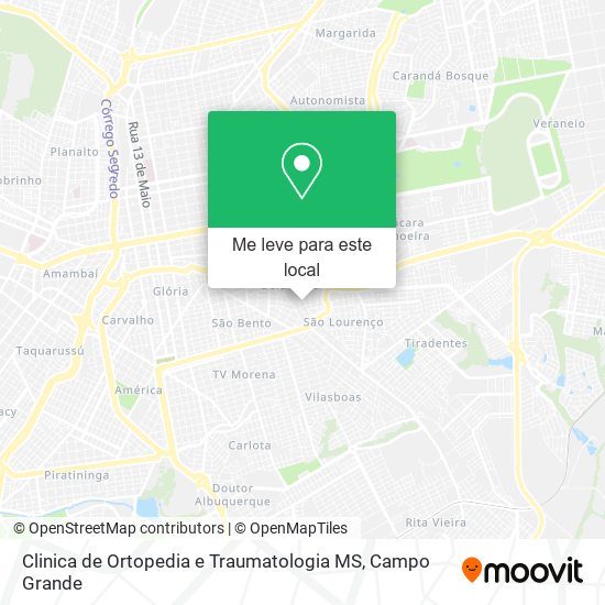 Clinica de Ortopedia e Traumatologia MS mapa