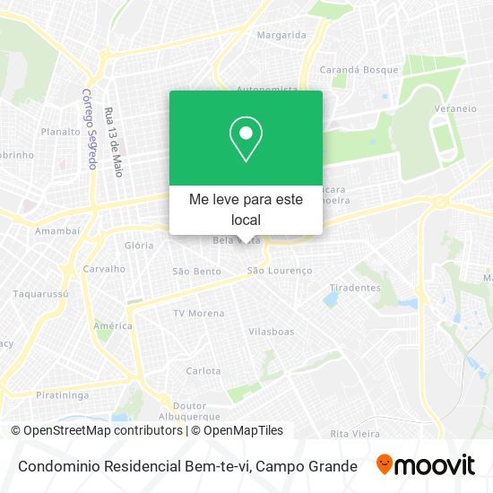 Condominio Residencial Bem-te-vi mapa