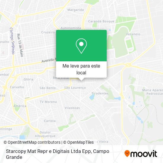 Starcopy Mat Repr e Digitais Ltda Epp mapa