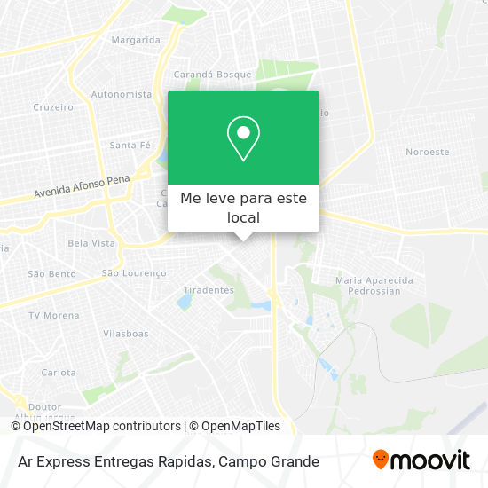 Ar Express Entregas Rapidas mapa