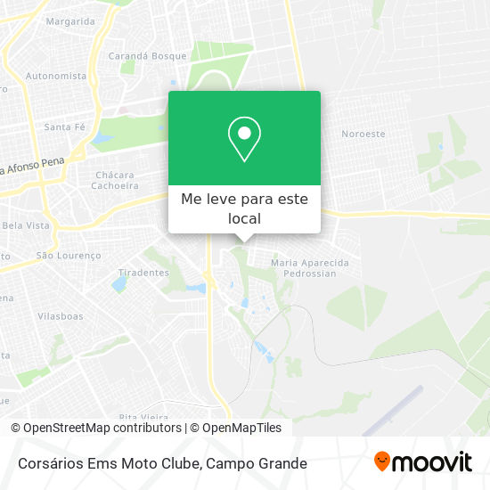 Corsários Ems Moto Clube mapa