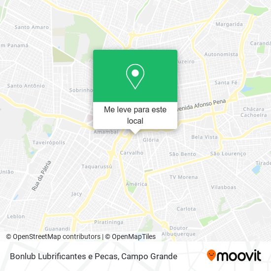 Bonlub Lubrificantes e Pecas mapa