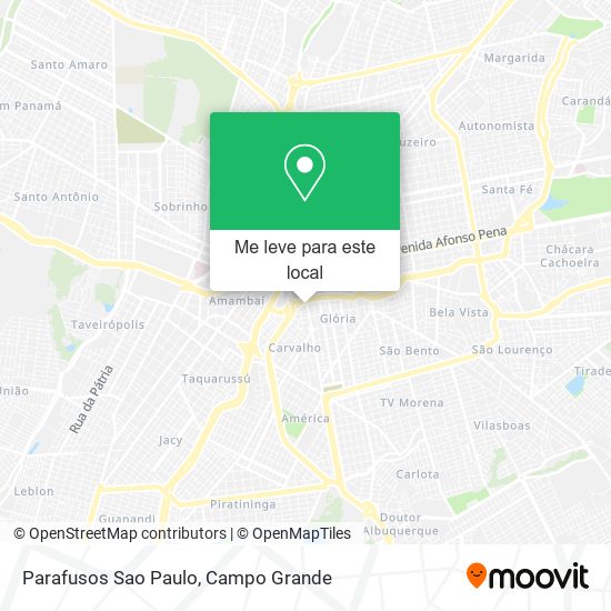 Parafusos Sao Paulo mapa