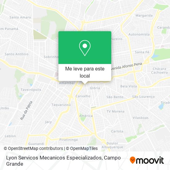 Lyon Servicos Mecanicos Especializados mapa