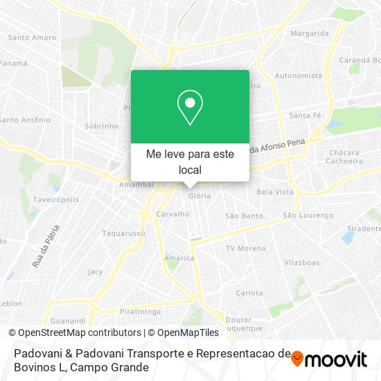 Padovani & Padovani Transporte e Representacao de Bovinos L mapa