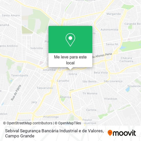 Sebival Segurança Bancária Industrial e de Valores mapa