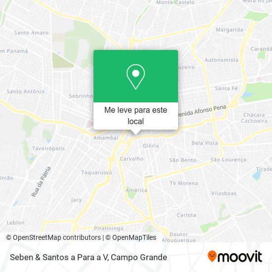 Seben & Santos a Para a V mapa