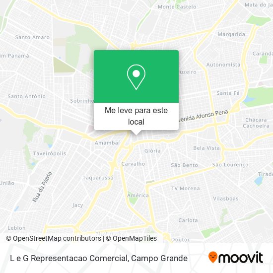 L e G Representacao Comercial mapa