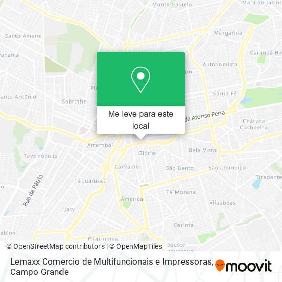 Lemaxx Comercio de Multifuncionais e Impressoras mapa