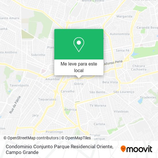 Condominio Conjunto Parque Residencial Oriente mapa