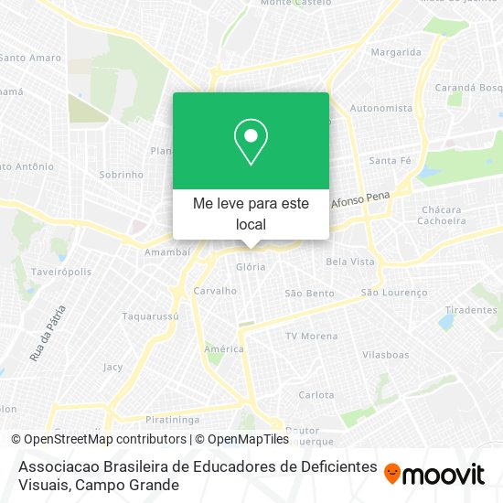 Associacao Brasileira de Educadores de Deficientes Visuais mapa