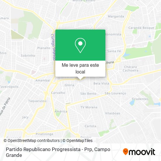 Partido Republicano Progressista - Prp mapa