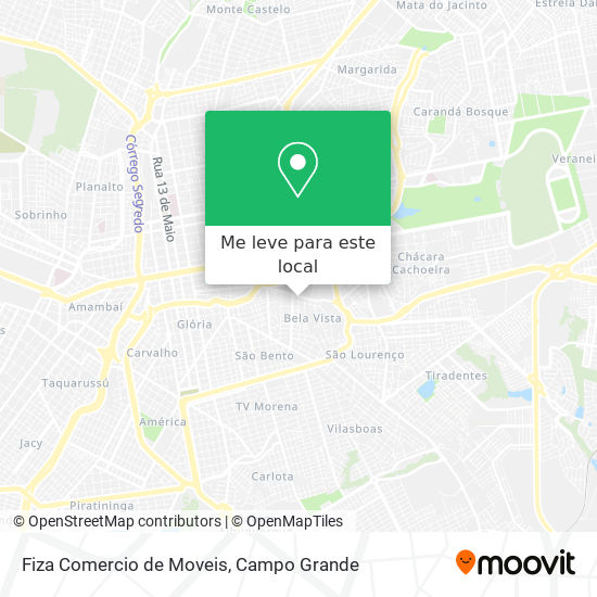 Fiza Comercio de Moveis mapa