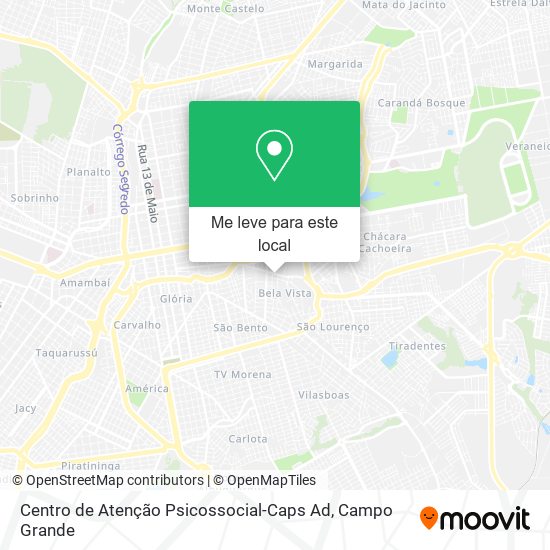 Centro de Atenção Psicossocial-Caps Ad mapa