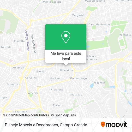 Planeje Moveis e Decoracoes mapa