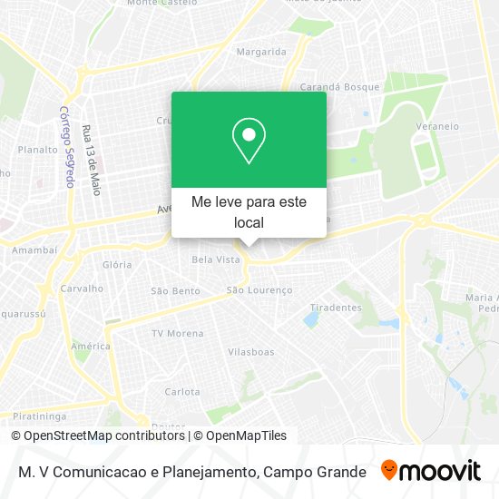 M. V Comunicacao e Planejamento mapa