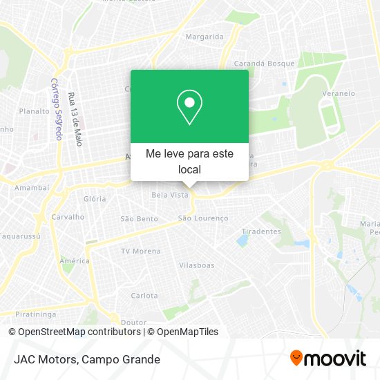 JAC Motors mapa