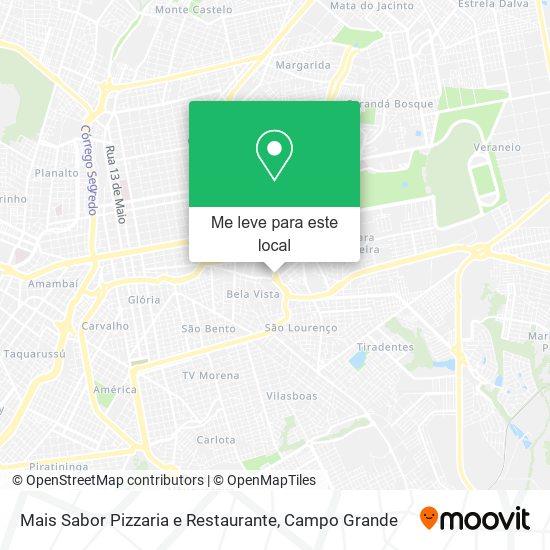 Mais Sabor Pizzaria e Restaurante mapa