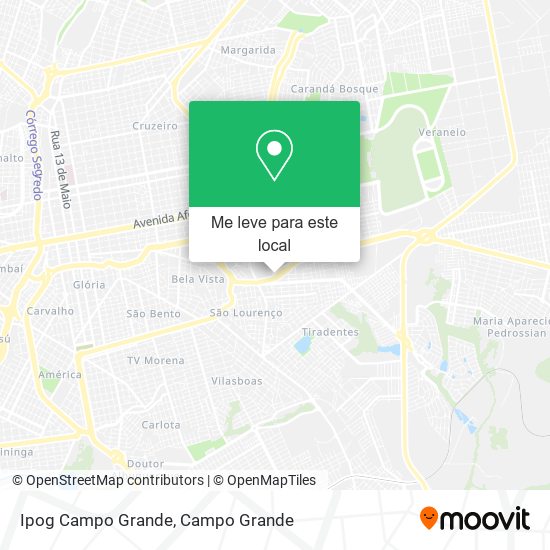 Ipog Campo Grande mapa