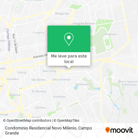 Condominio Residencial Novo Milenio mapa