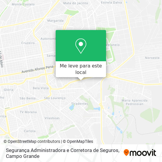 Segurança Administradora e Corretora de Seguros mapa