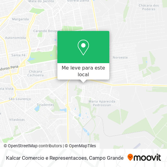 Kalcar Comercio e Representacoes mapa