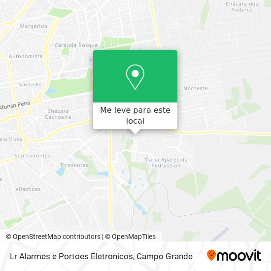 Lr Alarmes e Portoes Eletronicos mapa